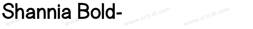 Shannia Bold字体转换